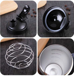 Bouteille <span class=keywords><strong>shaker</strong></span> de sport 304 personnalisable, thermos, disponible en 18 à 24 once, en acier inoxydable, étiquette privée, isolée, avec logo personnalisé - Product Image 2