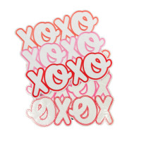 Personnalisé Grande Taille 2D Doux Tissé Brodé Logo Patch Fer à Coudre Grande Lettre Numéro Badge avec Logo pour Veste à Capuche