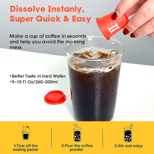 Lifeworth Oem Odm Premium 3 In 1 Instant Gevriesdroogde Korrels <span class=keywords><strong>Capsules</strong></span> Zwarte Koffie - Product Image 4