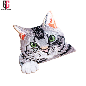 15 ans d'usine personnalisé adorable chatons patchs chats brodé fer sur patch broderie patch - Product Image 3