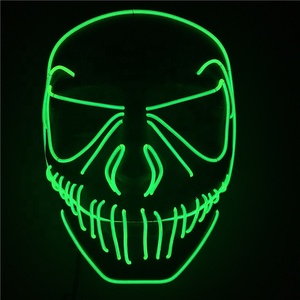 2019 <span class=keywords><strong>Europe</strong></span> Populaire Cosplay Musique Naseux Parti Néon Éclairer Acheter Masque D'halloween - Product Image 2