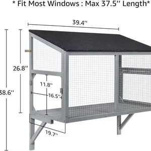 Casa <span class=keywords><strong>para</strong></span> <span class=keywords><strong>Gatos</strong></span> de Exterior, Jaula Tipo Villa, Resistente a la Lluvia y al Frío, Nueva, de Gran Espacio, <span class=keywords><strong>para</strong></span> Mascotas, Venta Caliente Transfronteriza - Product Image 4