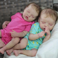 Silikon Reborn Baby puppen Weiche Ganzkörper Mini Neugeborene Echte Mädchen Junge Schwarz Kit Verkauf Schwarz Kit Zum Verkauf