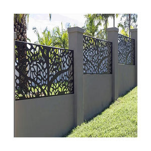 Lazer kesim alüminyum bahçe çit panelleri dekoratif üst mızrak Metal alüminyum alaşım bahçe çit panelleri - Product Image 6