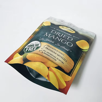 Sachet Doypack à fermeture éclair avec impression personnalisée pour emballage de mangues séchées et fruits secs pour la Thaïlande, les Philippines et le Vietnam