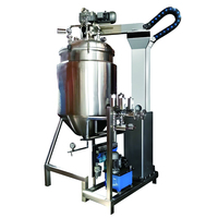 Cuve de mélange liquide, mélangeurs d'engrais, machine mélangeuse émulsifiante à cisaillement élevé, cuve de mélange en acier inoxydable avec agitateur et chauffage