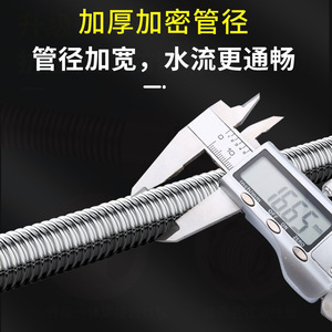 Tubo corrugado reforzado de acero inoxidable 304, manguera flexible de suministro de agua de 1/2 pulgada para calentador de agua, inodoro y plomería - Product Image 3