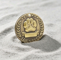 Plaques d'identification personnalisées pour animaux de compagnie en métal gravées au laser, avec logo sur mesure, en forme d'os et de chat, pendentifs pour collier de chien, vente en gros