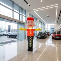 Danseur gonflable publicitaire 3m 3,6m avec logo personnalisé, en tissu Oxford imperméable, deux jambes, et souffleur 750W