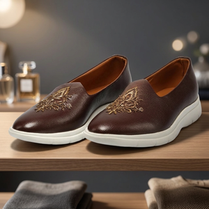 Men's Stylish Luxury Wedding <b>Shoes</b> Italian Faux PU Leather Non-Leather Light Weight Height Increasing <b>Waterproof</b> Summer Spring - Product Image 3