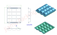 Contenants en plastique pour macarons en gros - Convient pour 12 ou 24 macarons - Plateaux de présentation pour emballages de macarons