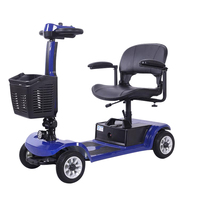 Vente en gros d'usine de caddie d'épicerie électrique chariot pour les handicapés voiture de voyage électrique compacte 4 roues
