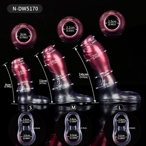 Préservatif en silicone épaissi Alien Dog-knot Barrel Hollow pour hommes, dispositif de masturbation portable, préservatif en cuir pour le sexe - Product Image 3