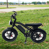 Moto tout-terrain électrique transfrontalière, pneus larges de 20 pouces, 48V, moyeu arrière, style montagne, freins à disque, neige, plage, tout-terrain, prairie