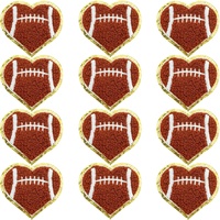Écusson de broderie avec logo d'équipe de football personnalisé Écusson d'insigne d'applique de broderie en chenille pour vêtements, chapeaux, casquettes de sport de baseball