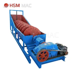 HSM Mineral işleme ekipmanları satılık kum yıkama makinesi vida Spiral Log yıkayıcı
