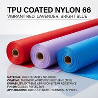 Tissu Oxford en nylon 100% haute ténacité 210D laminé TPU pour radeau gonflable, résistant à l'abrasion et à l'hydrolyse