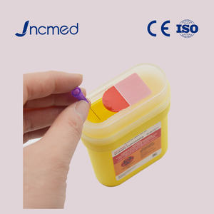 ภาชนะใส่ของมีคมขนาด 0.2 ลิตร สำหรับเก็บของเสียทางการแพทย์ เช่น เข็มฉีดยาและเข็มเจาะเลือด ในพื้นที่แคบ - Product Image 3