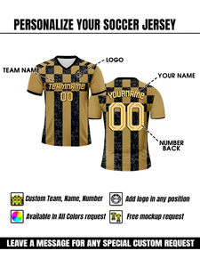 OEM Maillot de football rétro respirant à séchage rapide pour homme Maillot de football doré de haute qualité pour l'équipe Club Survêtements pour homme à sublimation - Product Image 3