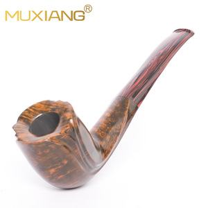 MUXIANG Briarwood Smoking Pipe Solid Wood 3mm Filter Freestyle Men's Tobacco Pipe - Product Image 4