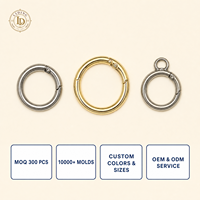 Anneau de serrage à ressort, anneau de sécurité, attache pour sac, connecteur de sangle, quincaillerie en alliage de zinc OEM