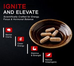 Biocaro Private Label <strong>Herbal</strong> Supplements for Men Horny Goat Weed Capsule with Maca Root and Ginseng Root <strong>Powder</strong> - Product Image 4