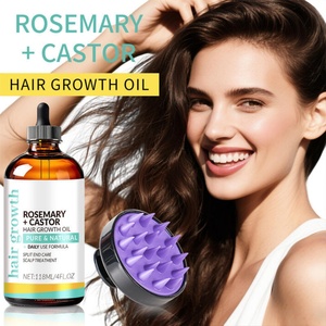 Aceite Capilar de Romero y Ricino de Marca Privada + Set de Masajeador para el Cuidado del Cabello 120ml para Cabello Seco, Dañado y con Puntas Abiertas - Product Image 3