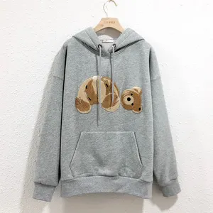Low MOQ For OEM ODM Chenille Bear Patch Unisex Chenille Patch Custom Chenille Hoodie