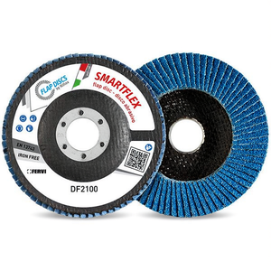 Disque à lamelles Fervi Smartflex 115 mm sans fer abrasif pour ponçage du métal - Product Image 1