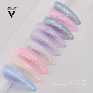 Vinimay longue durée organique Gel vernis à ongles réfléchissant paillettes Gel 15 couleurs tremper ongles miroitant Gel vernis en gros - Product Image 2