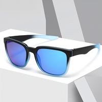 Nouvelles lunettes de soleil polarisées carrées pour hommes, monture intégrale, protection UV400, style tendance, dégradé, haute qualité, protection solaire rétro