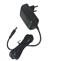 Adaptor daya AC/DC 12V 1A Input 100-240V, steker Universal untuk Amerika Serikat/India/Timur Tengah (Bersertifikat CE/FCC, perlindungan kelebihan beban)
