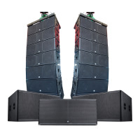 Altavoz de Subgraves Pasivo Profesional de 2500 Vatios de Potencia con 2 Altavoces de 18 Pulgadas