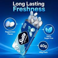 Custom Halal Long-lasting SugarFree Mint Candy Bulk Strong Cooling Peppermint Vitamin Private Label Tablet Natural Xylitol Mints