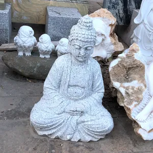 Granite Marble Buddha Statue Stone Carving Decorations Buddha Sculpture