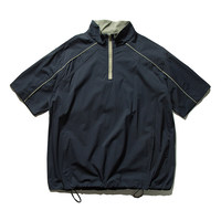 Pull de golf réversible à manches courtes et fermeture éclair pour hommes, veste haute performance, coupe-vent résistant à l'eau, vente en gros, 1/4