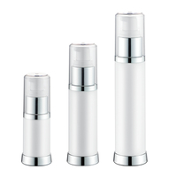Produk baru botol pompa pengap semprotan pompa kosmetik tanpa udara botol kosong sebagai plastik 15ml 30ml 50ml kemasan kosmetik