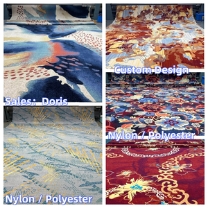 고밀도 루프 파일 프린트 카펫 풀 커버리지 스파 웨딩 연회장 전시회 100% 폴리에스터 방염 친환경 - Product Image 3