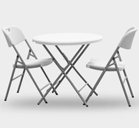 Table de bar haute ronde en plastique D60/80 au design moderne pour fêtes en extérieur – Vente en gros