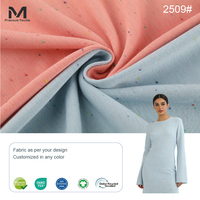 Tissu en mélange de polyester éco-responsable, tacheté arc-en-ciel, pour les marques de mode innovantes et les tenues élégantes 2509 #