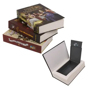 حقيقي ورقة كتاب قفل كتاب آمن مع قفل مجمع السرية المخفية الآمن مكافحة سرقة آمنة سر خبأ مربع