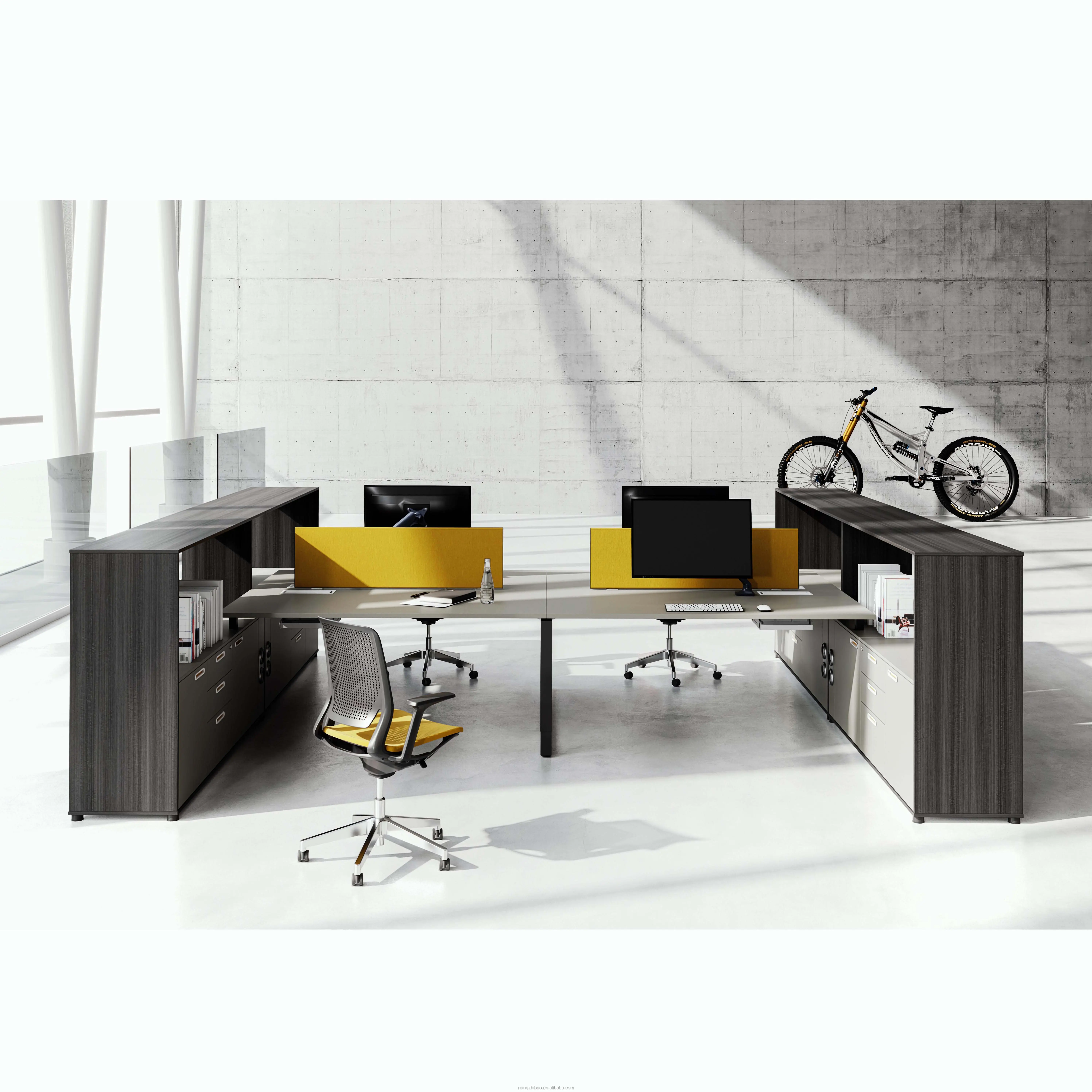 Hot Sale Design Stoff Tisch Hochwertige Office Low Partition Space Cubicle Office Workstation