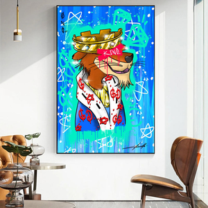 Pintura en Lienzo <span class=keywords><strong>de</strong></span> <span class=keywords><strong>Alec</strong></span> Monopoly, Hombre Rico, Pósteres y Grabados <span class=keywords><strong>de</strong></span> Arte, <span class=keywords><strong>Cuadros</strong></span> <span class=keywords><strong>de</strong></span> Graffiti para Decoración <span class=keywords><strong>de</strong></span> Pared - Product Image 2