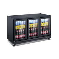 Mini-réfrigérateur de bar commercial à 3 portes, vitrine réfrigérée sous comptoir, refroidisseur de boissons