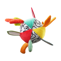 Hochet en peluche en peluche cadeau pour bébé berceau suspendu hochet jouets sensoriels montessori balles molles pour bébés
