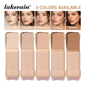 Base de Maquillaje en Barra con Brocha Integrada, 5 Colores, Acabado Mate, Suave, Corrector, Contorno, Iluminador, Multiusos - Product Image 1