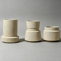 Ensemble de pots à plantes en ciment écologiques de style vintage européen, pour l'intérieur et l'extérieur, pots de jardin, décoration de la maison, vase de sol, pots à fleurs