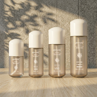 Set Botol Perawatan Kulit Plastik PETG Matte Premium Kosong untuk Toner dan Lotion, Dapat Dicetak Sesuai Pesanan, Botol Lotion Premium Mewah untuk Perawatan Kulit
