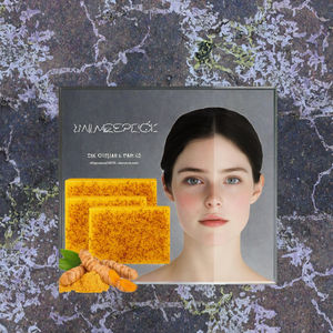 Jabón de Cúrcuma Artesanal <span class=keywords><strong>para</strong></span> Cicatrices de Acné, Exfoliante, Iluminador, Libre de Ftalatos, Antiacné, Antiséptico, Blanqueador, en Barra Sólida - Product Image 5