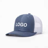 Casquette de baseball trucker sportive OEM personnalisée en Oxford Dobby à pois léopard avec logo brodé 3D, style Yacht Club, côtier, preppy, nautique, plage